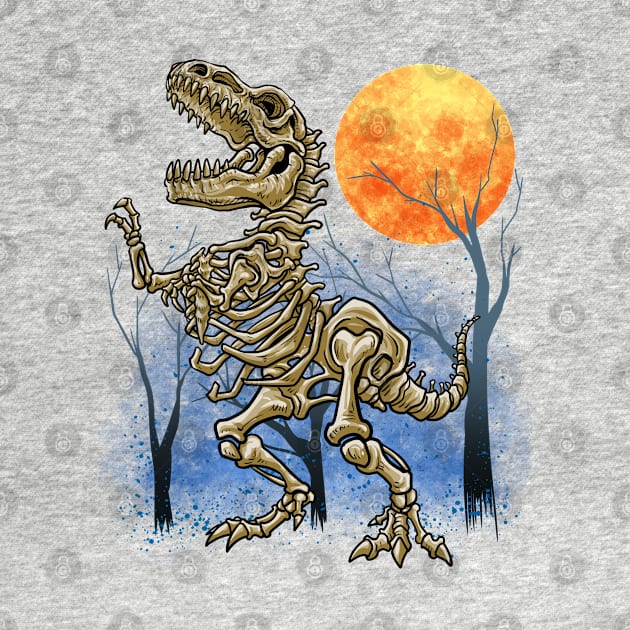 Dinosaur Fossil Skeleton by BDAZ